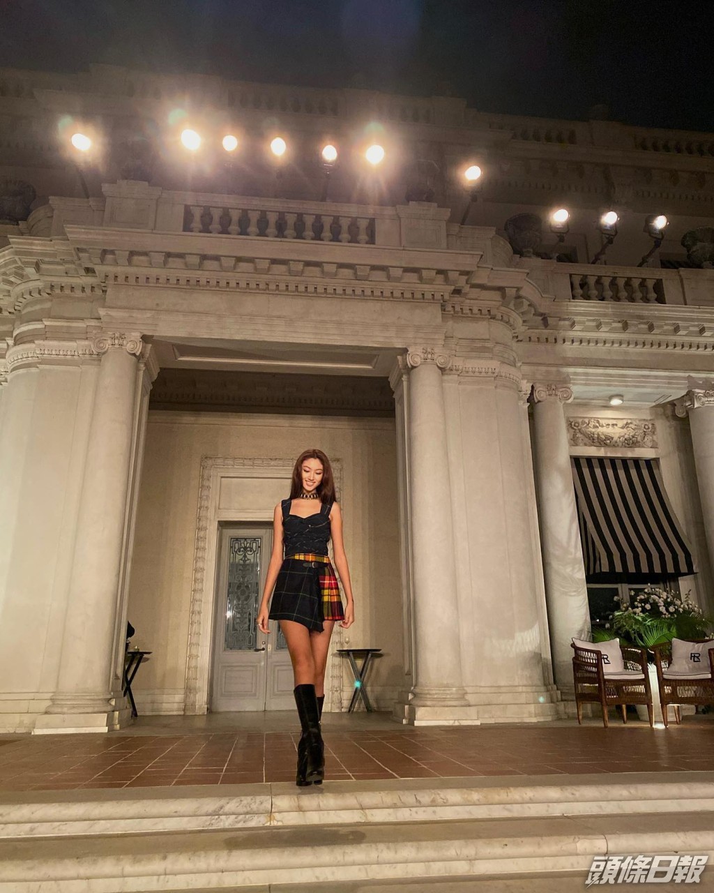 任晴佳擁有一雙長腿。